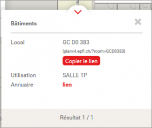 Liens (urls) pour plan.epfl.ch